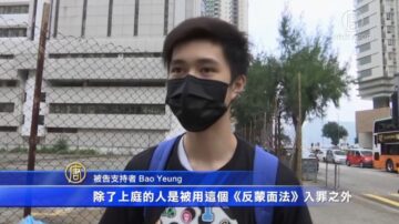 《禁蒙面法》后首例被控 声援者旁听 抗议持续