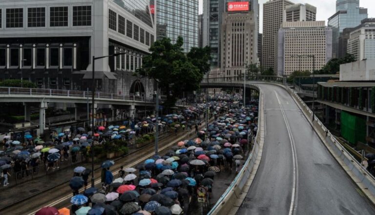 一城奇花春有主 連宵風雨不須愁——憶10.6港人冒雨壯行