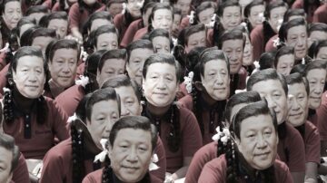 习近平访印 2千学生蒙面排字欢迎 党媒避提