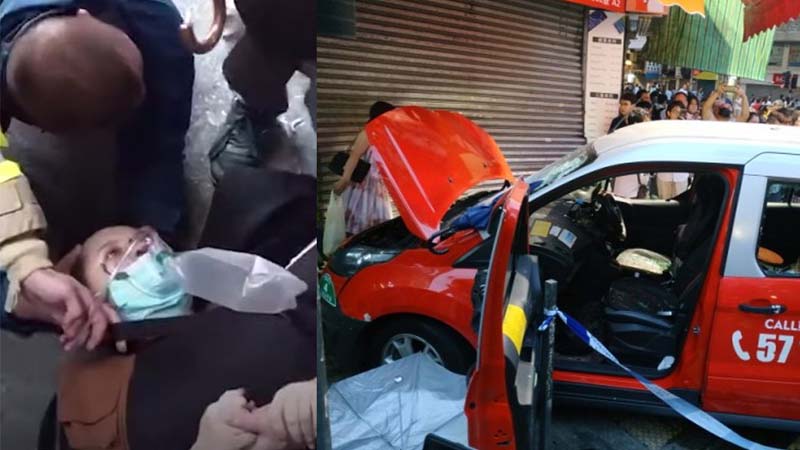 中共公开犒赏车撞示威者司机52万 震惊香港