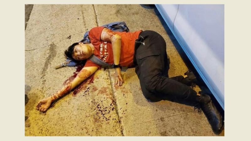 香港民阵召集人岑子杰再遇袭 遭歹徒铁锤攻击头破血流（视频）