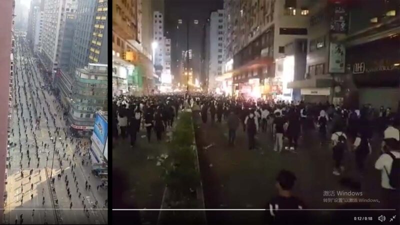 香港理大被围 市民人链救援感动世人（视频）
