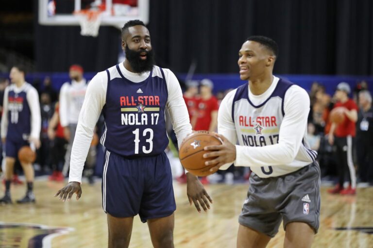 NBA哈登威少68分 火箭三節解體公牛