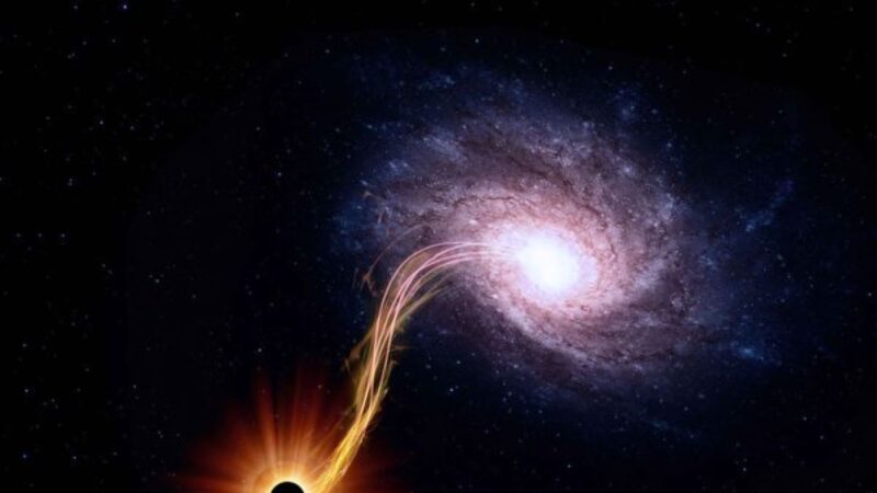 银河系中心黑洞以超高速抛出一颗恒星