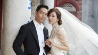 林志玲不再爱情零分 披百万嫁衣行礼