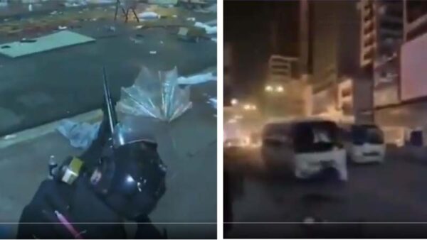 實拍港警突擊步槍掃射理大 警巴拖行抗議者（視頻）
