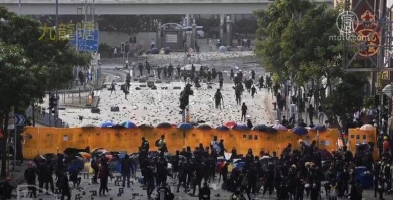 港「旭日」三罷 大學加固防線 上班族街頭要光復