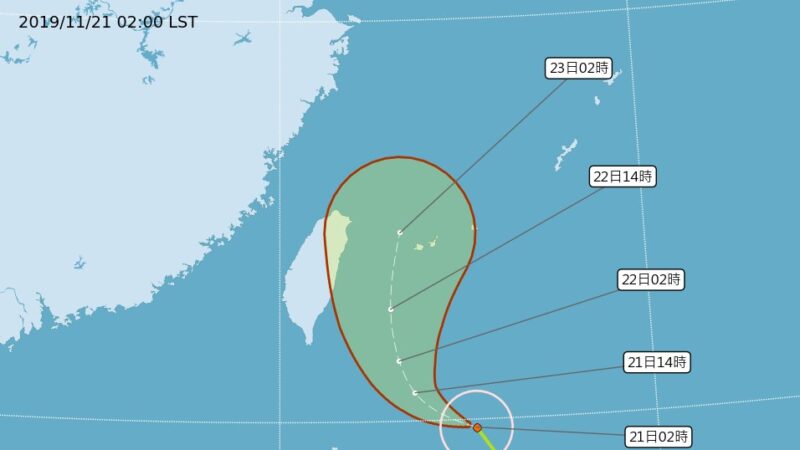 颱風鳳凰往東偏移 海警未排除但機率降低