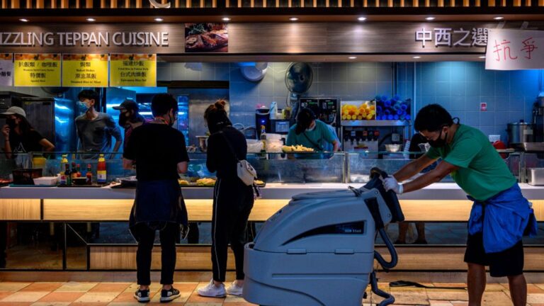 香港大學停擺 學生自己運營食堂（組圖）