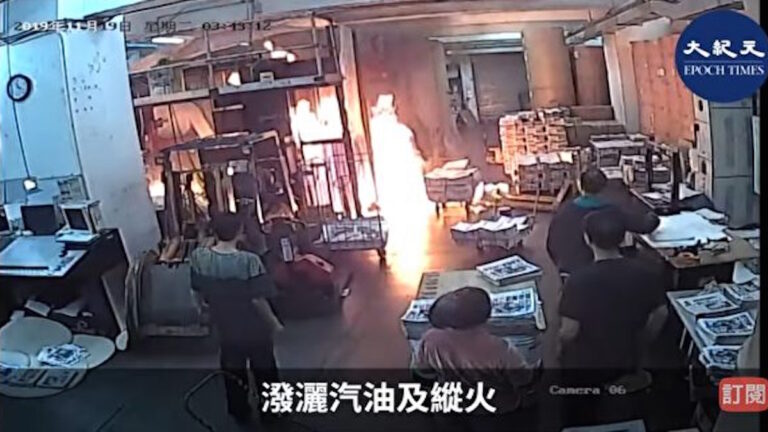中共假扮黑衣人 大紀元被縱火何俊仁遇襲