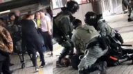 令人髮指！港警一窩哄摁倒孕婦狂噴胡椒水（視頻）