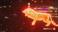 全場震撼！阿根廷球場驚現巨大全息投影「火焰獅」（視頻）