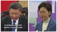 習見林鄭罕見一幕：習低頭念稿 「刀把子」在側(視頻)