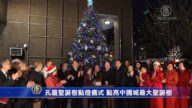 孔廈聖誕樹點燈儀式 點亮中國城最大聖誕樹