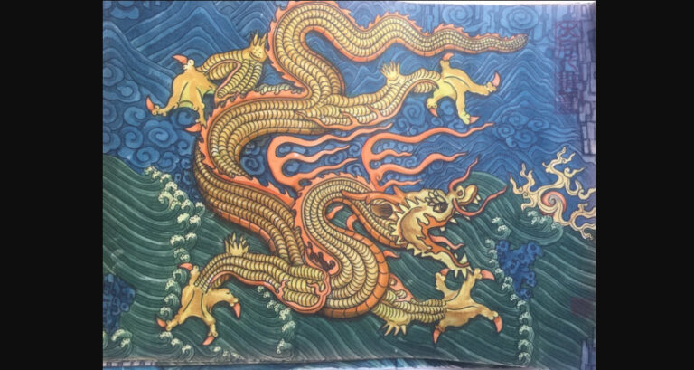 父親一畫龍 天上就烏雲密布