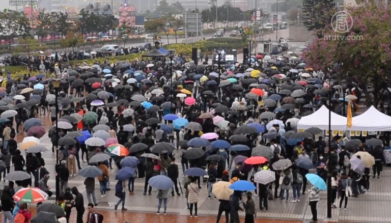 港人週日冒雨集會 市民表示會堅持抗爭