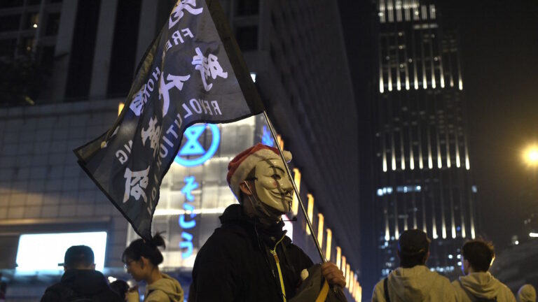 平安夜 香港市民多地活動繼續抗爭