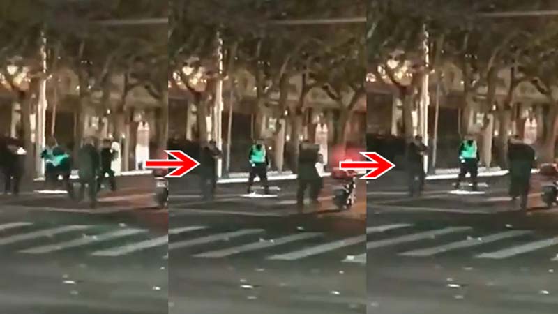 上海警枪法刷屏 对嫌犯开6枪2放空2伤路人(视频)
