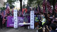 組圖：搬岳飛滅共匪 38萬港人集會高喊「天滅中共」