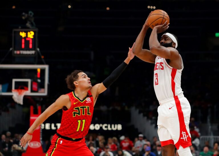 NBA楊恩哈登互轟40分等級大三元 火箭捕獲老鷹