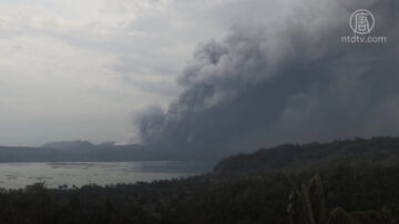 菲律宾火山喷发伴地震 将撤约45万居民