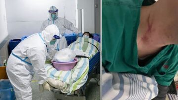 武漢死者家屬失控 狂毆醫生扯爛防護服