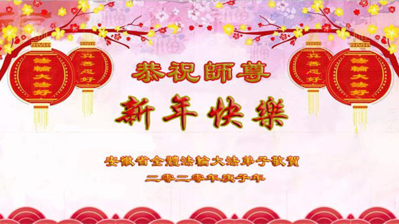 安徽法轮功学员恭祝李洪志大师新年好(24条)