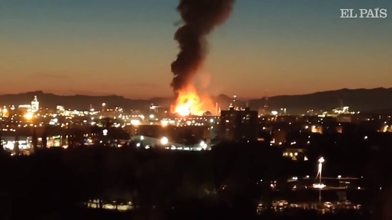 加泰罗尼亚化学工厂爆炸 引发冲击波酿1死6伤