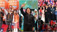 台湾大选倒计时 各候选人全力抢攻选票（组图）