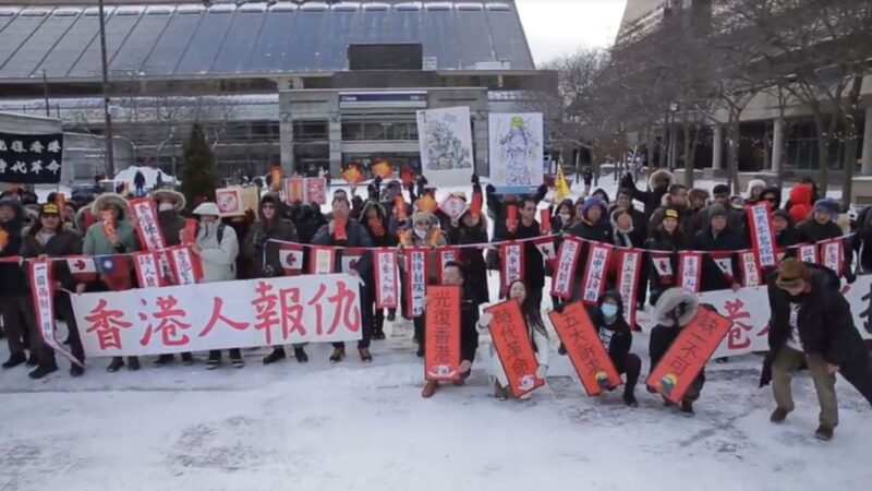 多倫多舉行集會 響應香港「天下制裁」