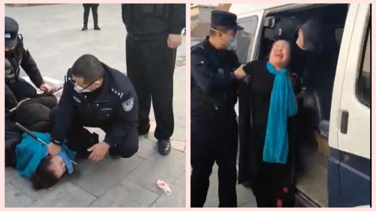 沒錢買口罩上街被抓 大媽哭喊：沒法活了！(視頻)