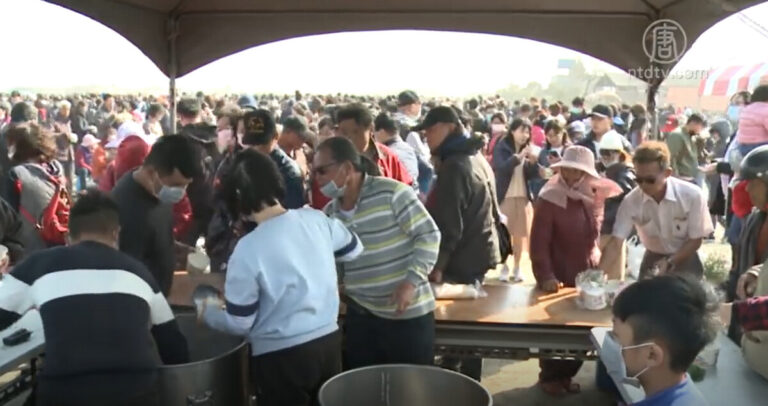雲林吃飯擔慶元宵 鄧麗君出生地萬頭攢動