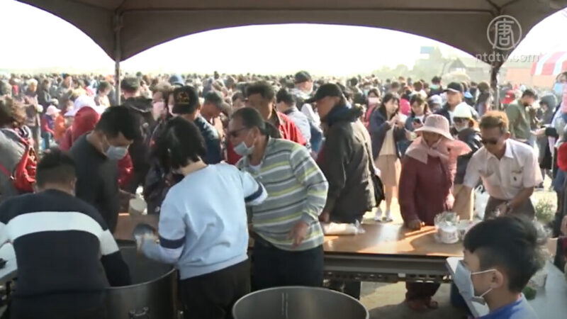 雲林吃飯擔慶元宵 鄧麗君出生地萬頭攢動