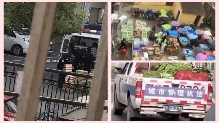 湖北官員先挑捐贈蔬菜 市民買不到(視頻)