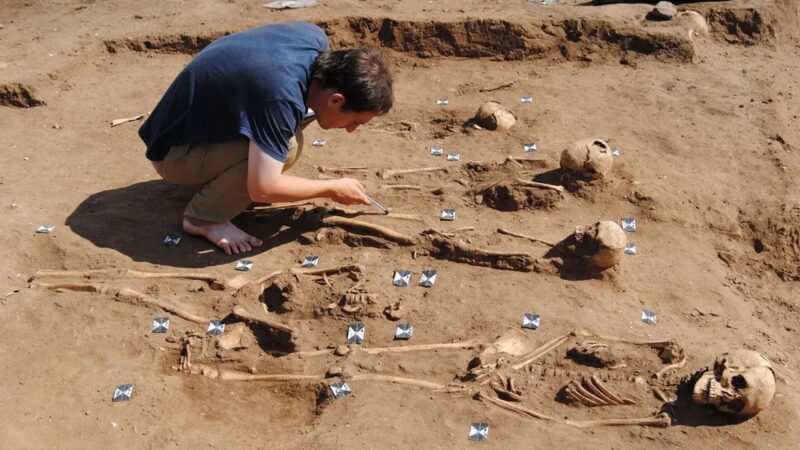 考古发现黑死病人集体坟墓
