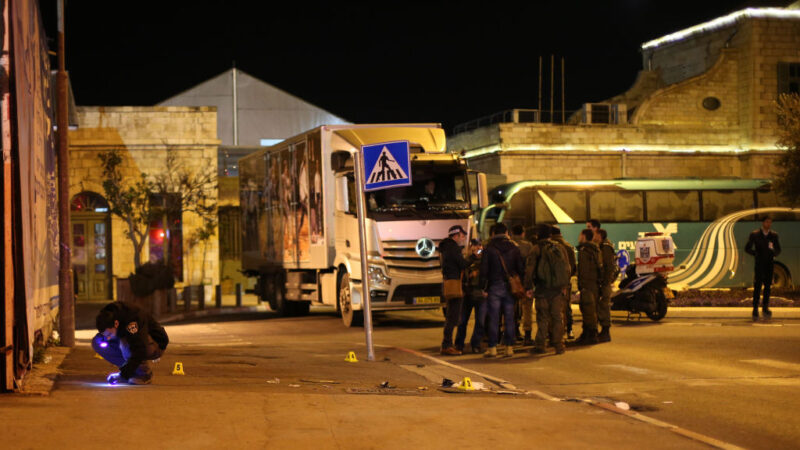疑巴勒斯坦人汽车冲撞攻击 耶路撒冷酿14伤