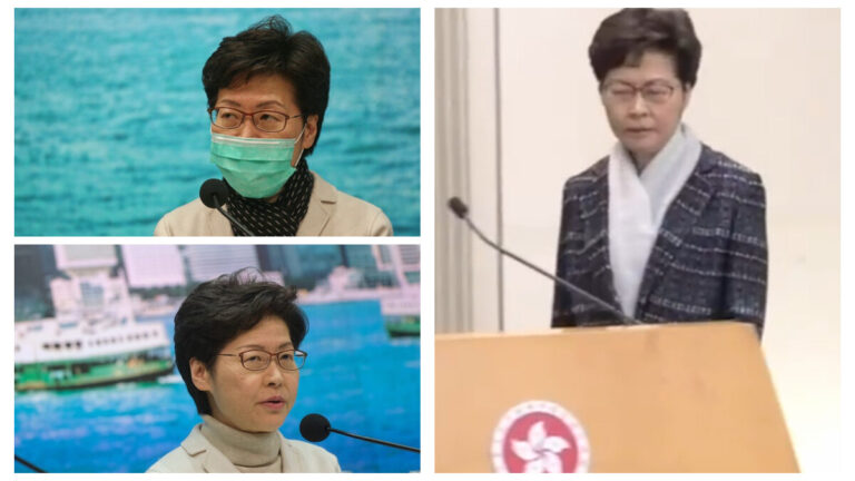 網傳林鄭做淋巴癌手術 神情憔悴着裝異常