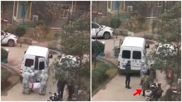 武漢運屍車塞滿遺體 母哭斷腸追喊：我兒啊 (視頻)