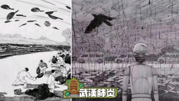 漫画 甩锅 刺痛中共北京画家被深夜带走 中共病毒 北京知名画家大车 意大利疫情爆发内幕 新唐人中文电视台在线