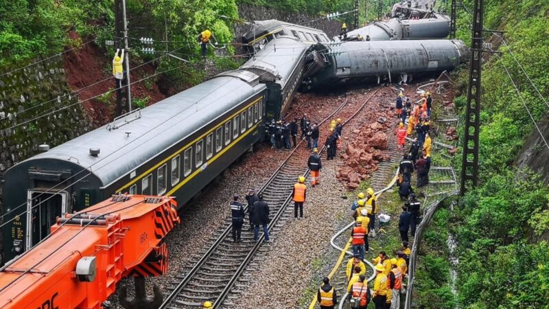 濟南開往廣州火車側翻 傷亡慘重被掩蓋