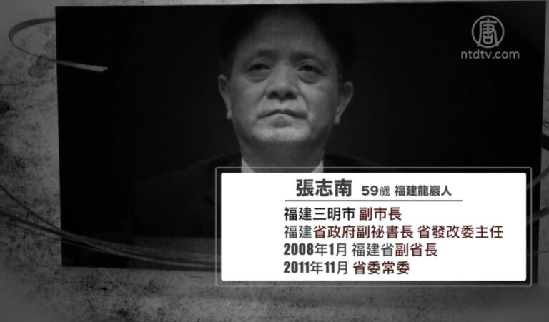 福建副省長張志南落馬 曾參與迫害法輪功
