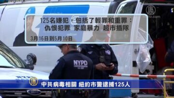 中共病毒相關 紐約市警逮捕125人