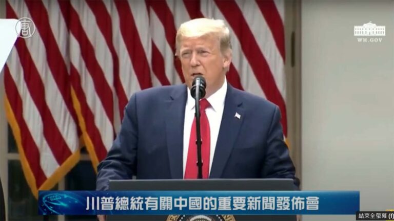 【快訊】川普宣布制裁中港官員 取消香港優惠政策