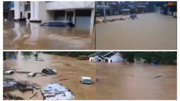 中國南方洪災泛濫 暴雨又襲華中華北東北