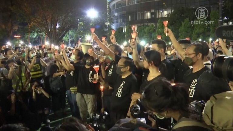 【禁聞】悼「六四」 港人不理禁令 聚集维園