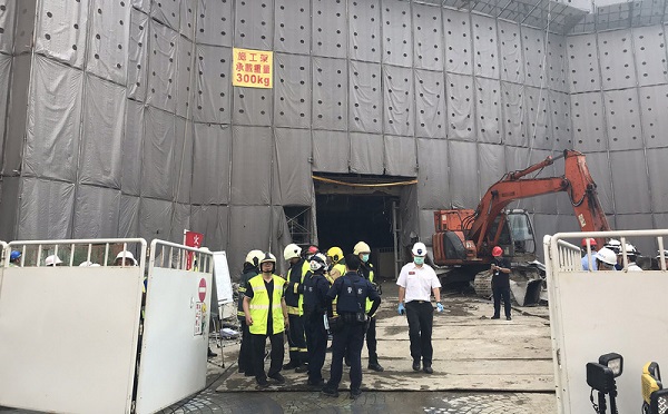 台北京華城工地坍塌 一工人遭埋8小時身亡