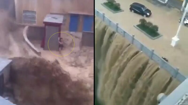 三峡上游全线警报 铁路冲跨、车房全被淹（多视频）