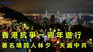 【今日焦點】香港抗爭一週年遊行 著名填詞人林夕：天滅中共