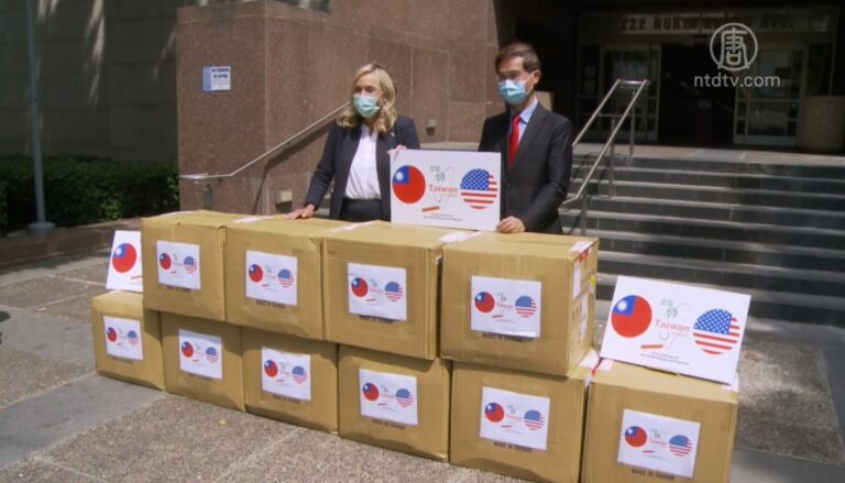 疫情肆虐人有情 洛台北經文處為洛縣捐口罩