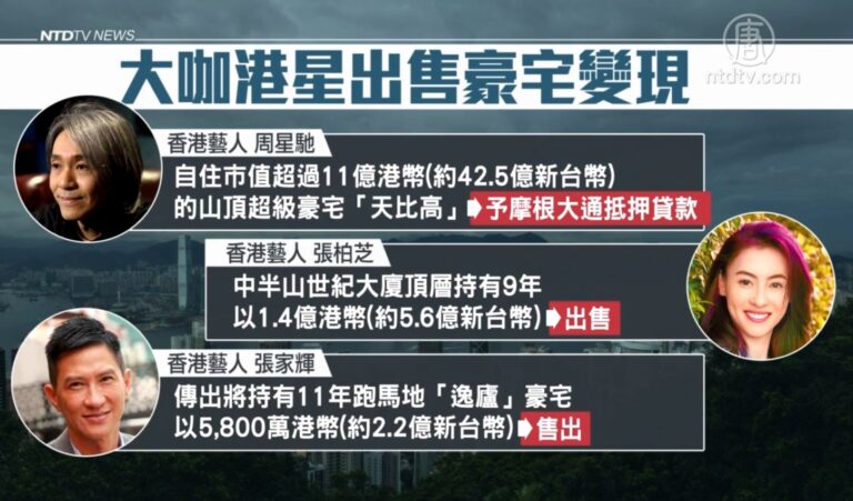 香港緊張升溫！港藝人急售豪宅變現專家點3隱憂